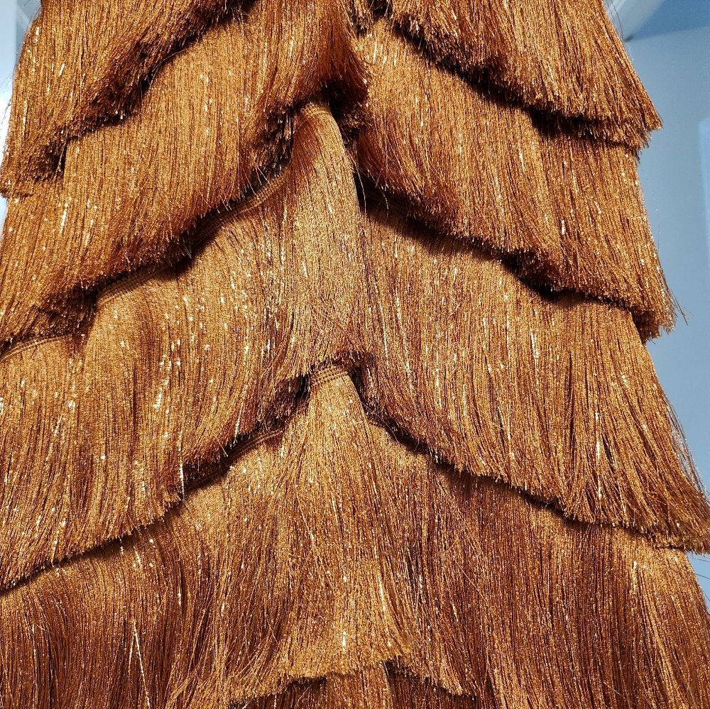 PatBO Pampas Metallic Fringe Minidress - Picture 9 of 17
